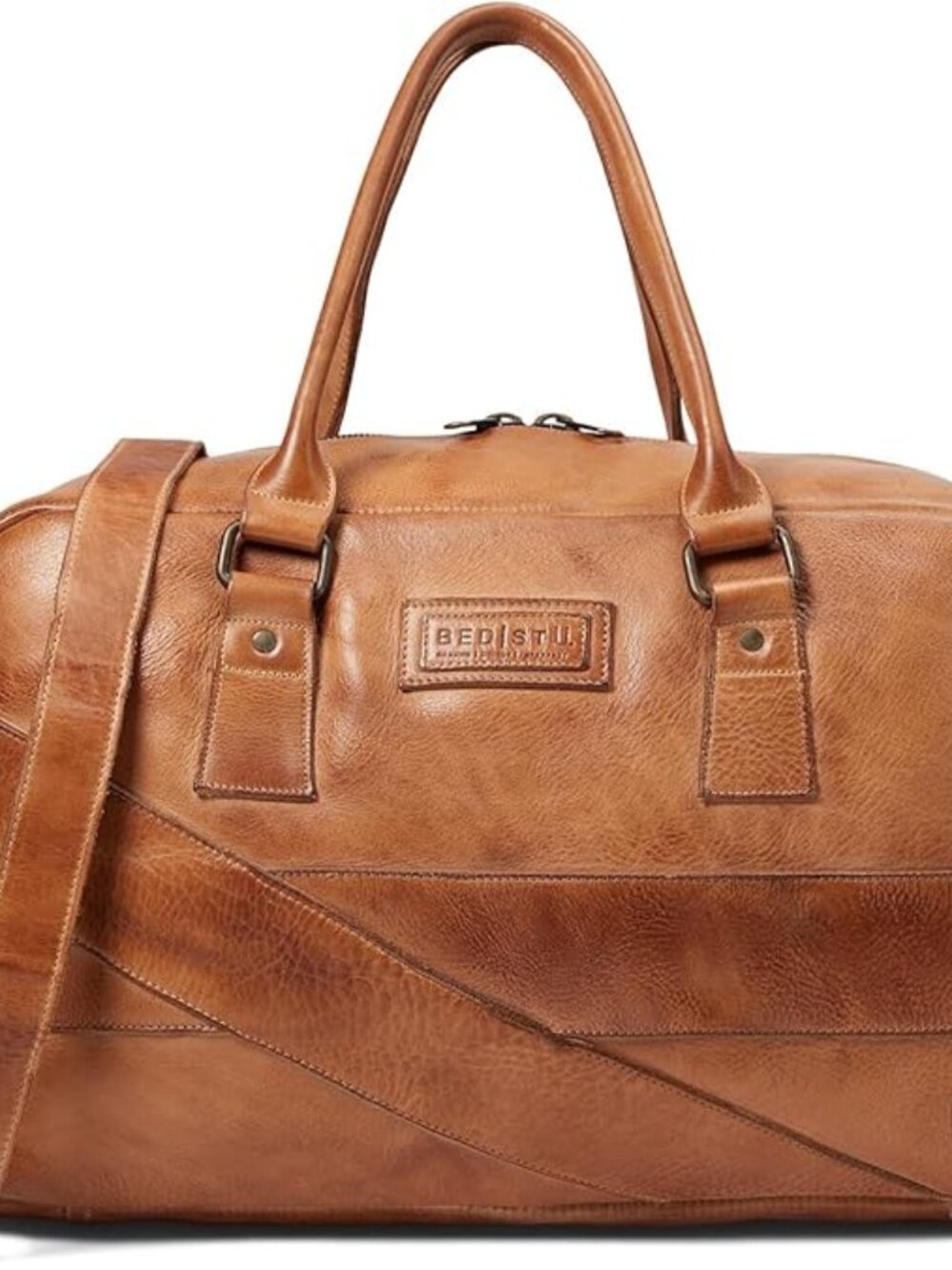 NWT $600 Bed Stu Handmade Leather Duffle Bag - Unisex - Brown